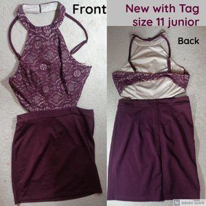 Speechless dress w lace & cut outs party night out dress size 11